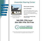Tablet Screenshot of anacorteshearing.com
